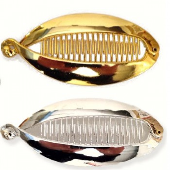 Hårspænde mega fish - guld/sølv